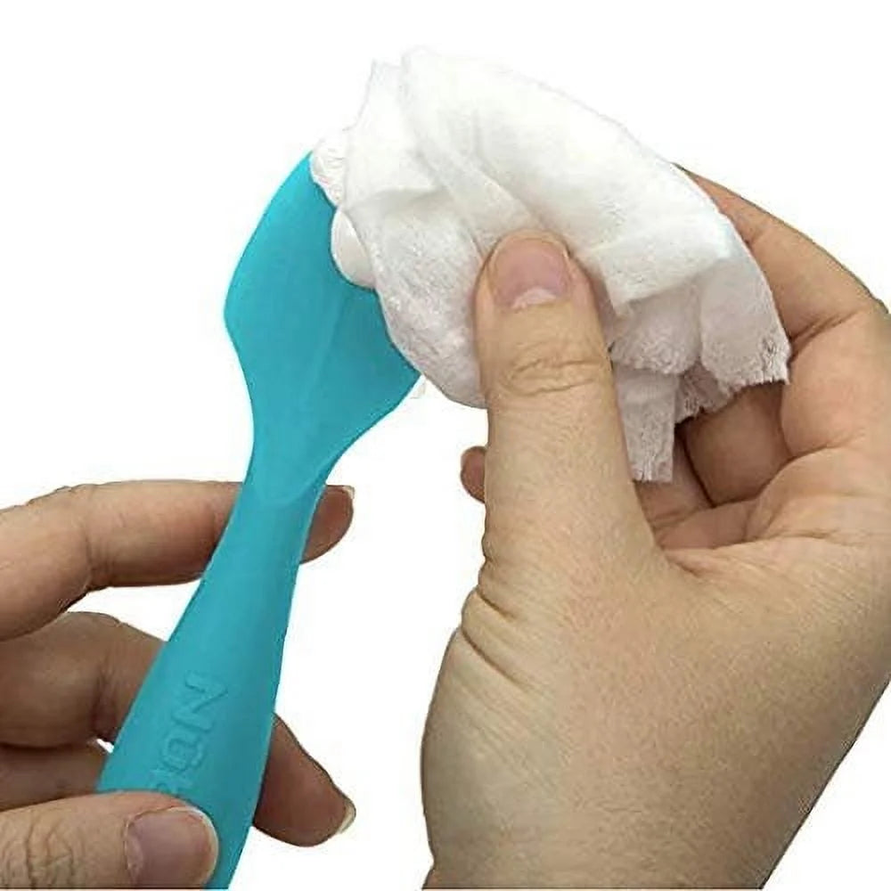 Silicone Diaper Cream Brush with Suction Base, Aqua