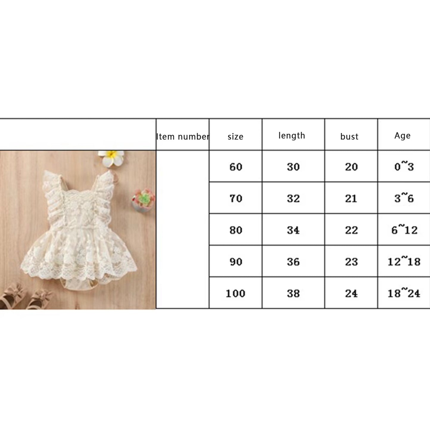 Lioraitiin Lace Blossom: Off-Shoulder Floral Bodysuit for Baby Girls 0–24M