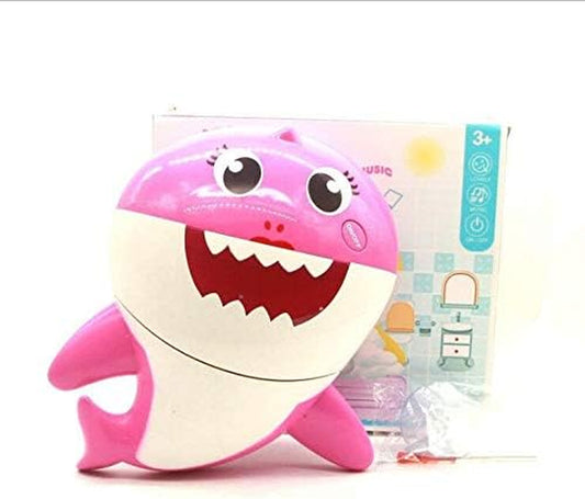 Shark Bubble Machine Baby Bath Toys Singing Bath Time Bubble Machine (Pink)