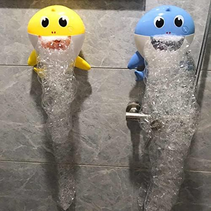 Shark Bubble Machine Baby Bath Toys Singing Bath Time Bubble Machine (Pink)