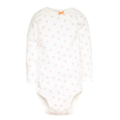 3-5 Pack Soft Cotton Long Sleeve Bodysuits Set