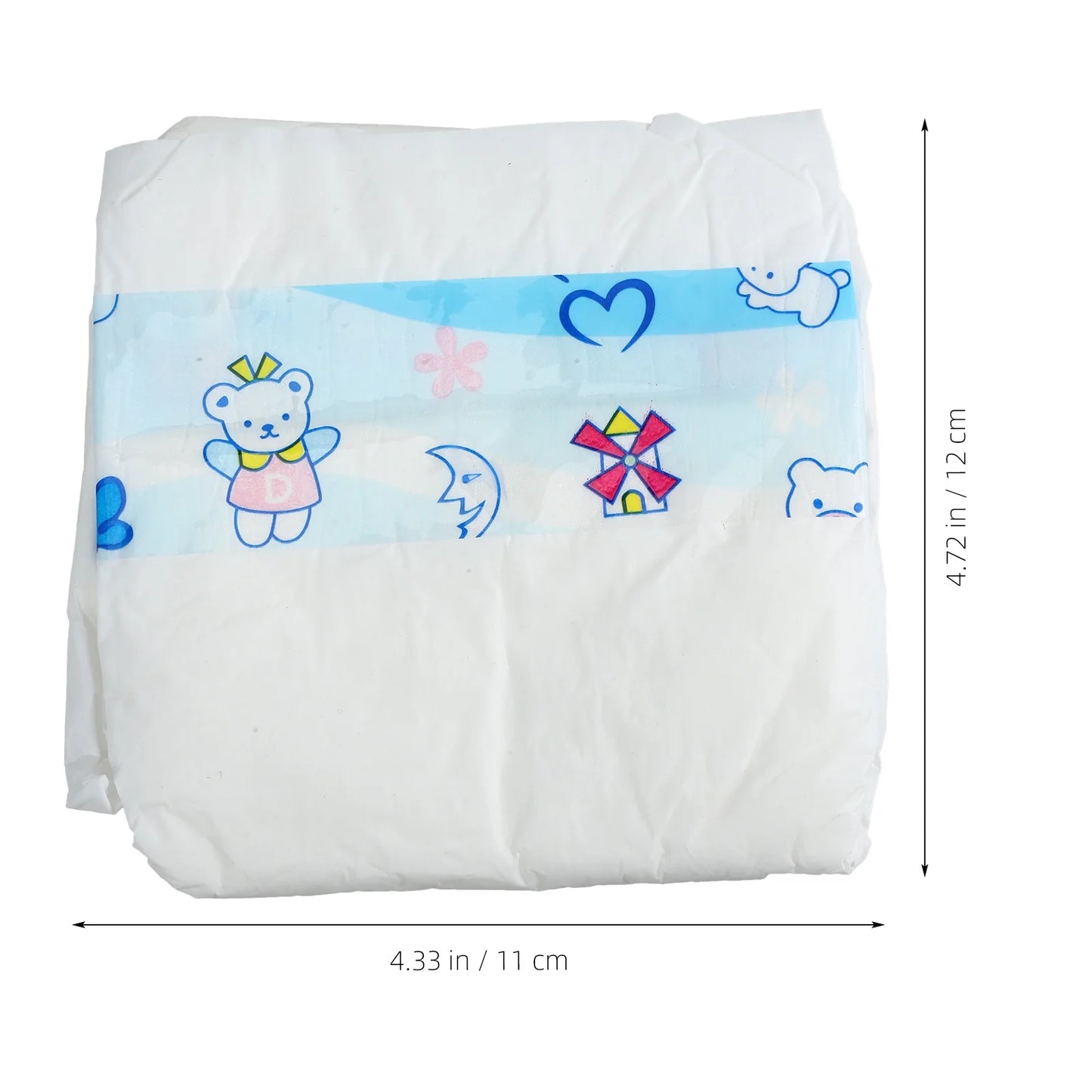 6Pcs Baby Doll Diapers Decorative Dolls Diapers Baby Doll Diapers Toys Accessories