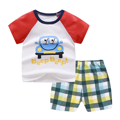 PoohVibes – Cartoon Summer Tracksuit for Little Explorers