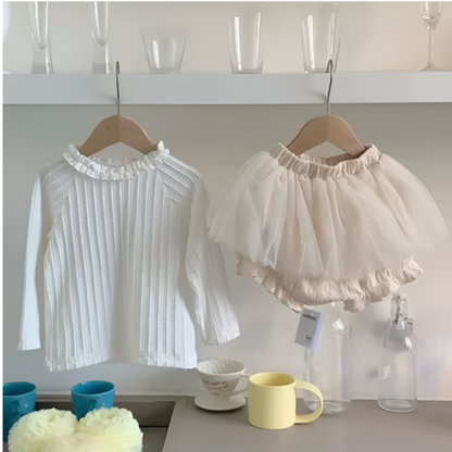 DotWhimsy – Baby Girl Cotton Tee & Printed Jumpsuit Set